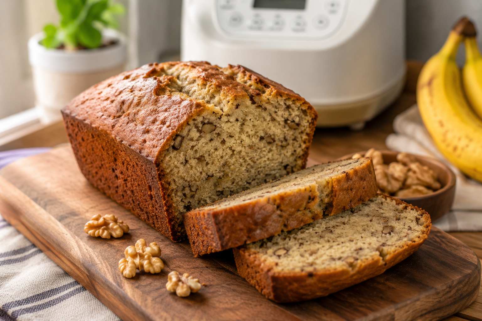 Por qué el bizcocho de plátano y nueces es perfecto para acompañar el café 